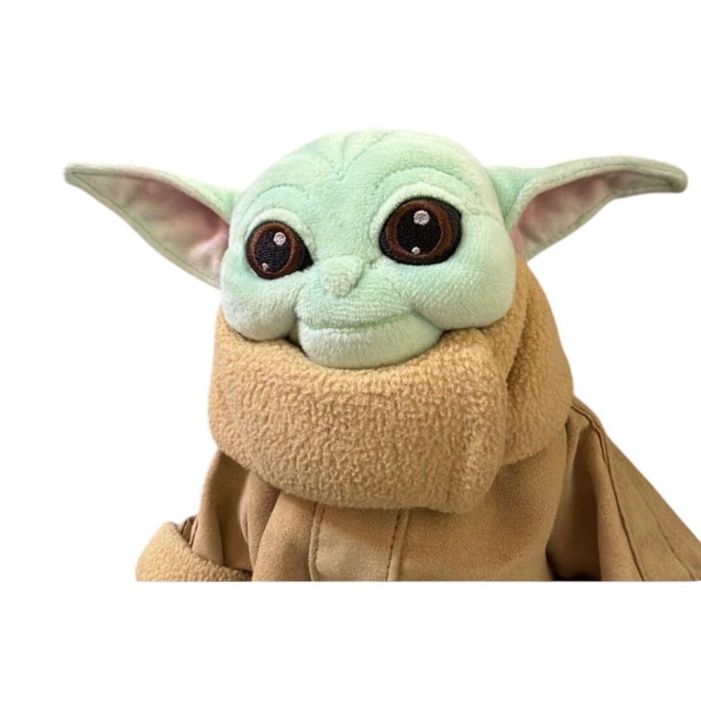 Disney‎ Grogu Plush Star Wars Mandalorian Kids Green Tan Excellent Baby Yoda Toy